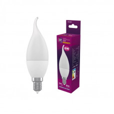 Лампа світлодіодна свічка на вітрі ELM 6W E14 3000K (18-0201)