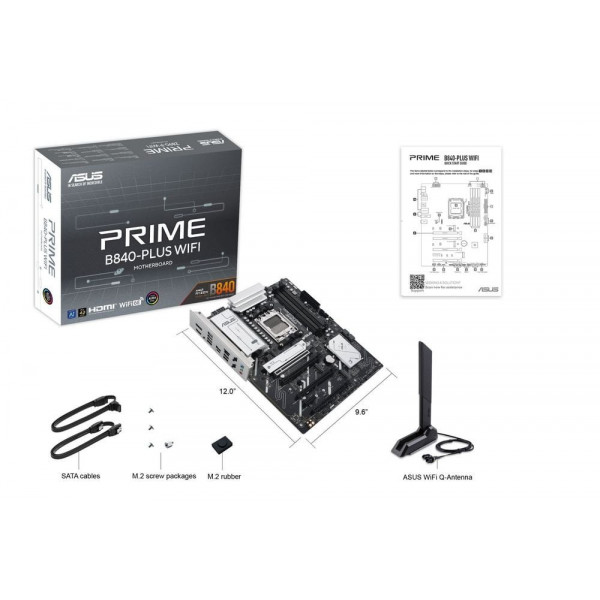 Материнська плата Asus Prime B840-Plus WiFi Socket AM5