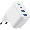 Мережевий зарядний пристрій Anker Zolo Charger 50W, 2xUSB-C, 2xUSB-A, White (A121EG21)