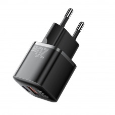 Мережевий зарядний пристрій Essager Camber 20W USB A + Type C Black (ECTAC-HMB01-P)