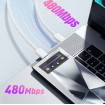 Мережевий зарядний пристрій Essager Vanjane 20W USB-C White (EFJB02-JSTT2-T) + кабель USB Type-C