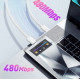 Мережевий зарядний пристрій Essager Vanjane 20W USB-C White (EFJB02-JSTT2-T) + кабель USB Type-C