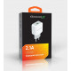 Мережевий зарядний пристрій Grand-X (1xUSB 2.1A) White (CH-03W)