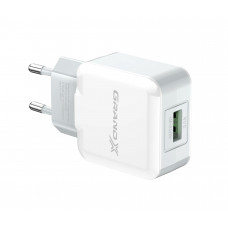 Мережевий зарядний пристрій Grand-X (1xUSB 2.1A) White (CH-03W)