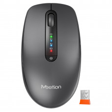 Миша бездротова Meetion BTM100R Black/Steel Gray (MT-BTM100R-A)