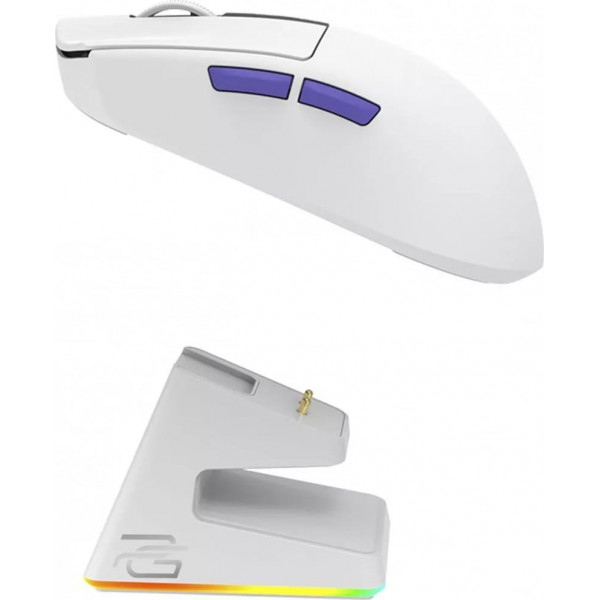 Миша бездротова Proove Gaming Superfight Wireless with charging dock White/Purple (WMSW00122002)