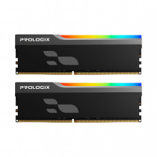 Модуль пам`ятi DDR5 2x16GB/6000 Prologix Onyx Black RGB (PRO32GB6000YBR5K)