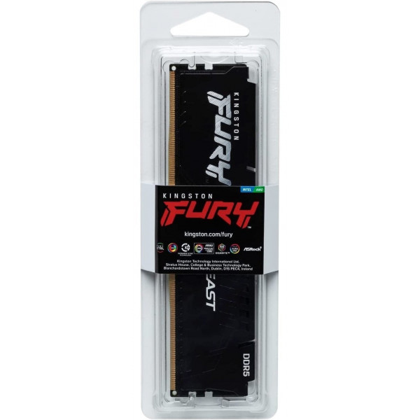 Модуль пам`ятi DDR5 32GB/6000 Kingston Fury Beast Black (KF560C36BBE2-32)