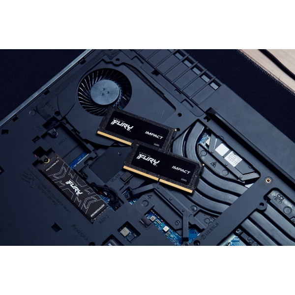 Модуль пам`ятi SO-DIMM 8GB/4800 DDR5 Kingston Fury Impact (KF548S38IB-8)