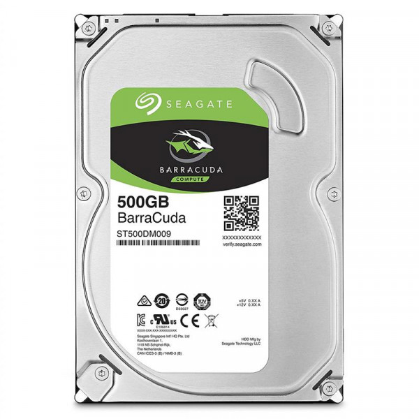 Накопичувач HDD SATA 500GB Seagate BarraCuda 7200rpm 32MB (ST500DM009)