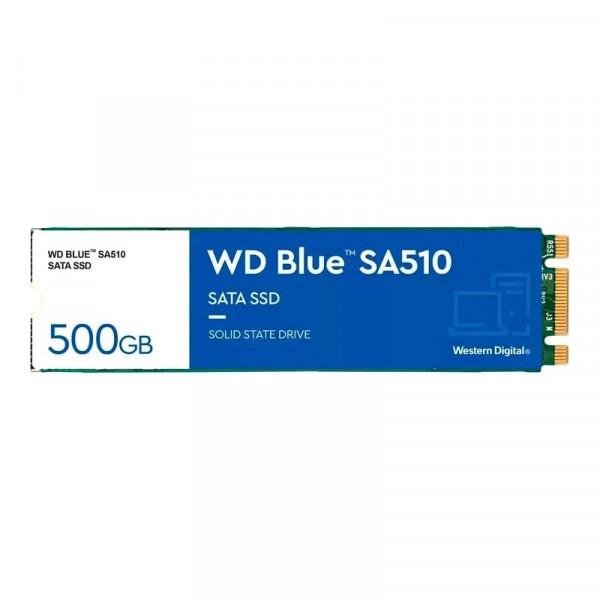 Накопичувач SSD 500GB WD Blue SA510 M.2 2280 SATAIII 3D TLC (WDS500G3B0B)