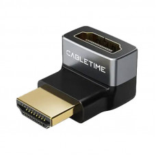 Перехідник Cabletime HDMI - HDMI (F/M), 0.1 м (CP42G)