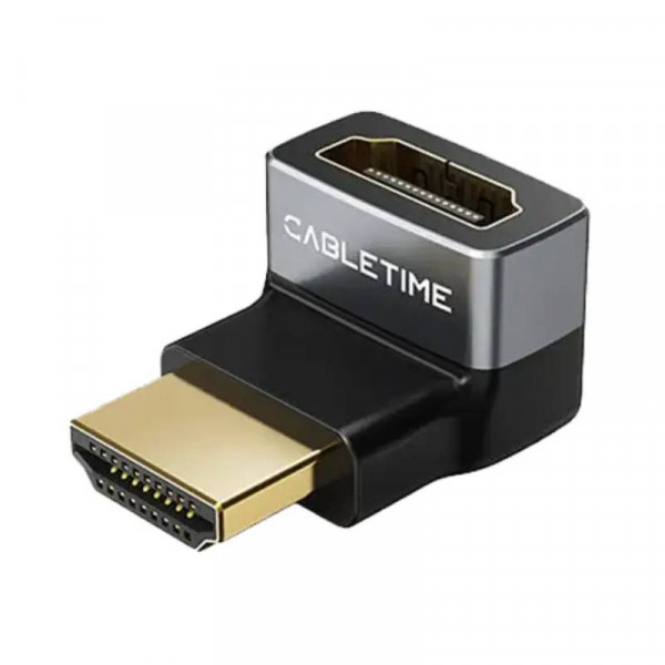 Перехідник Cabletime HDMI - HDMI (F/M), 0.1 м (CP42G)