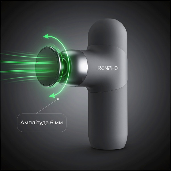 Перкусійний масажер RENPHO Mini Thermal Grey (R-WMG10-GY)