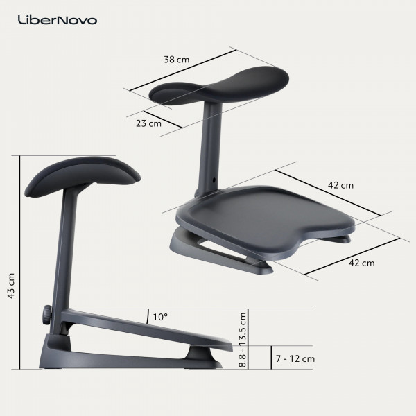 Підставка для ніг LiberNovo StepSync Footrest Midnight Black (CP-GW-0000002-00-01)