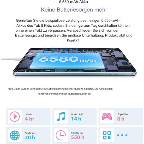 Планшет Blackview Tab 8 Kids 4/128GB Pudding Pink (6931548313038)