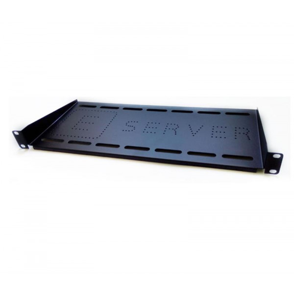 Полиця консольна (PK-1U-300-B) 300мм 1U 19, EServer, чорна