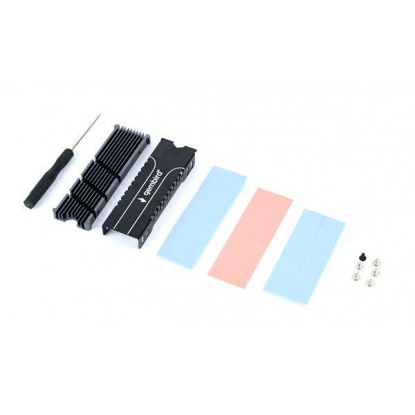Радіатор охолодження для SSD Gembird M.2 2280 Black (EE2280-R-01)