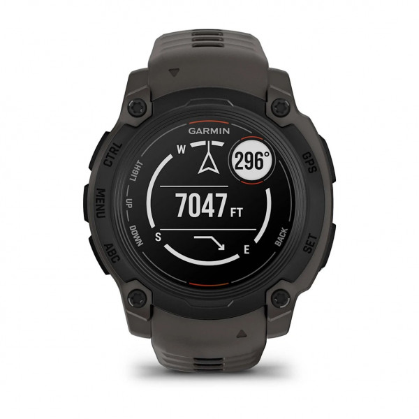Смарт-годинник Garmin Instinct E 40 mm Black with Charcoal Silicone Band (010-02932-13)