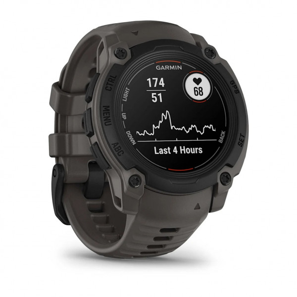Смарт-годинник Garmin Instinct E 40 mm Black with Charcoal Silicone Band (010-02932-13)