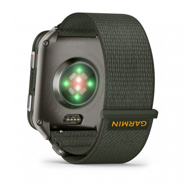 Смарт-годинник Garmin Venu X1 Moss Titanium with Moss Nylon (010-02980-23)