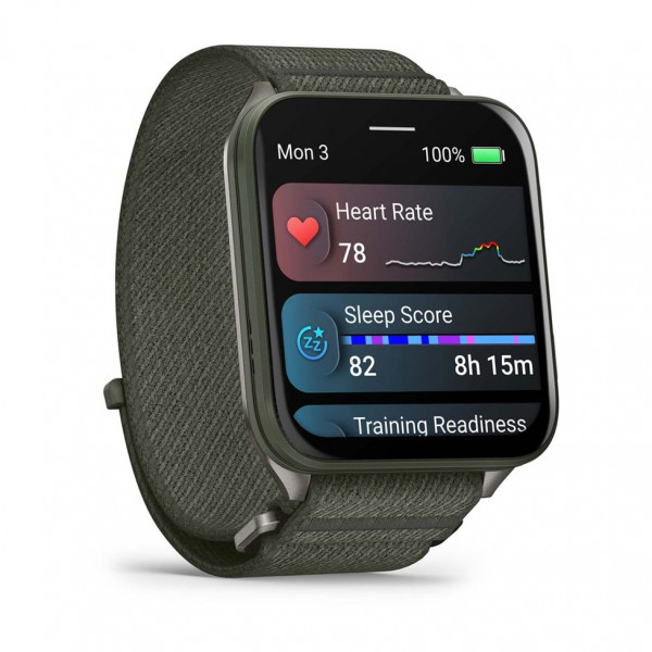 Смарт-годинник Garmin Venu X1 Moss Titanium with Moss Nylon (010-02980-23)