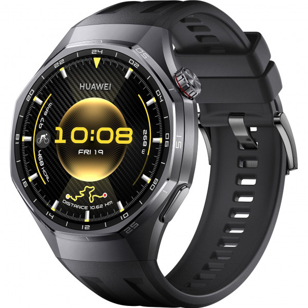Смарт-годинник Huawei Watch GT 6 Pro 46mm Black with Black Fluoroelastomer Strap (55020FTU)