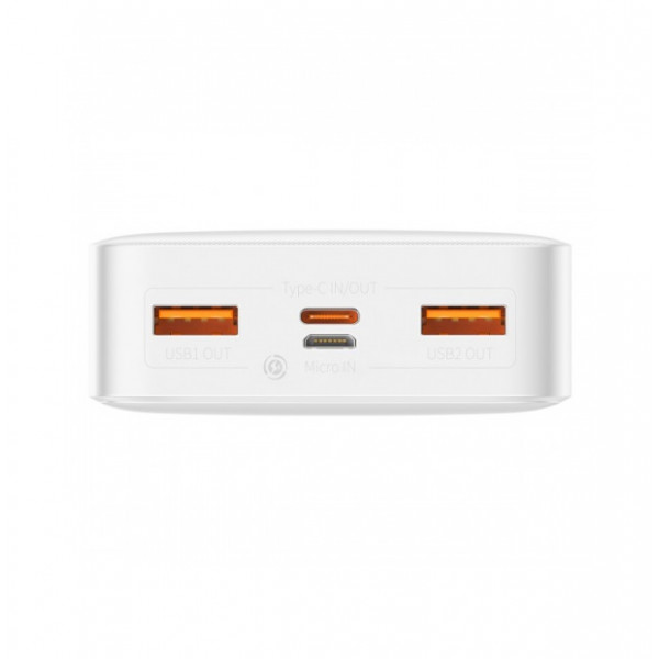 Універсальна мобільна батарея Baseus Bipow 20000mAh, 20W, White (PPBD20K/29492)
