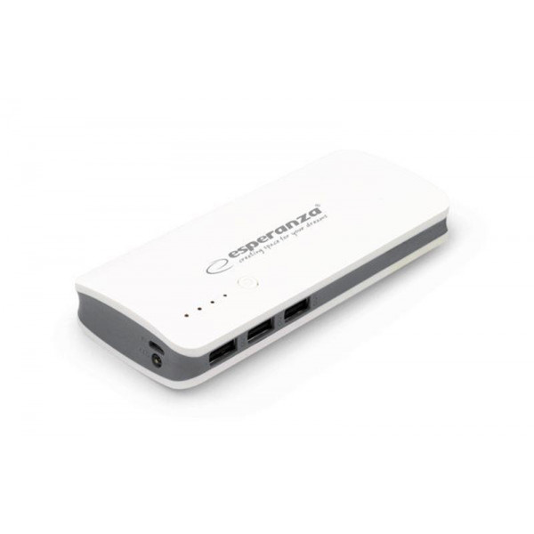 Універсальна мобільна батарея Esperanza 8000mAh White-Grey (EMP106WE)