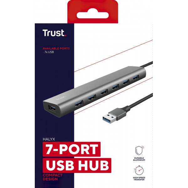 USB-хаб Trust Halyx 7 ports (24967)