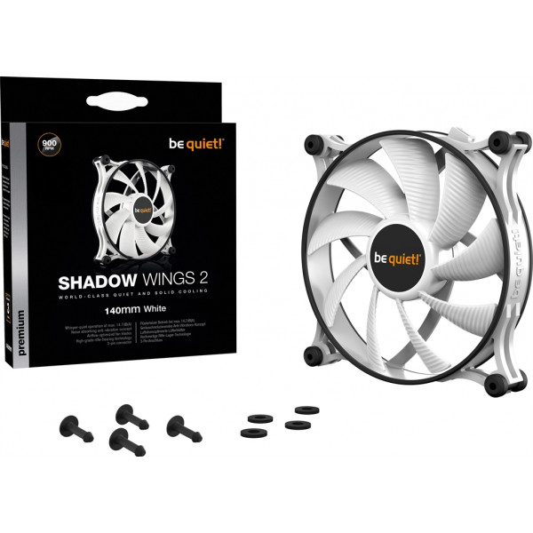 Вентилятор be quiet! Shadow Wings 2 140mm White (BL090)
