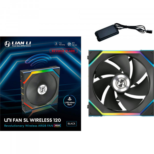 Вентилятор Lian Li Uni Fan SL Wireless Reverse 120-1 Black (G99.12RSL1W1B.00)