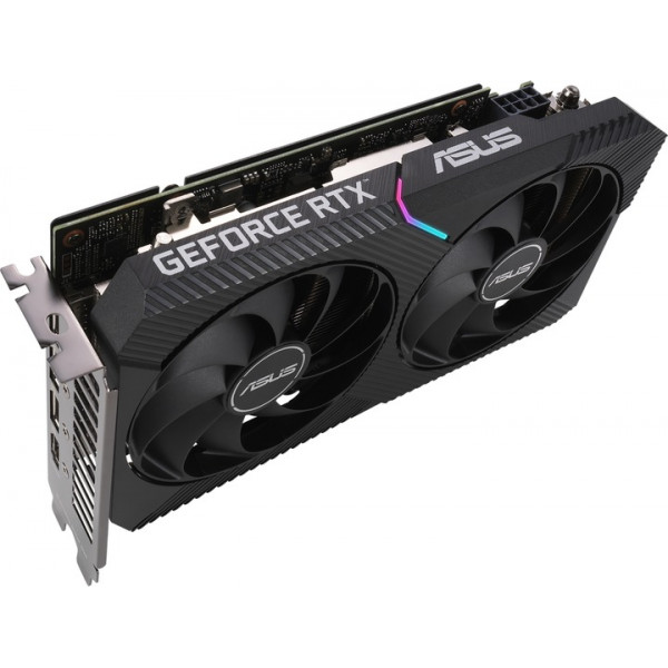 Відеокарта GF RTX 3060 12GB GDDR6 Dual OC V2 Asus (DUAL-RTX3060-O12G-V2) (LHR)