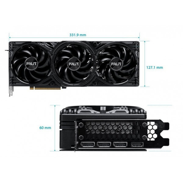 Відеокарта GF RTX 5080 16GB GDDR7 GamingPro OC V1 Palit (NE75080S19T2-GB2031Y)