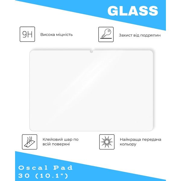 Захисне скло BeCover для Oscal Pad 30 10.1" (714900)