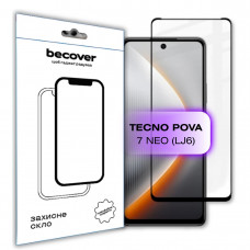 Захисне скло BeCover для Tecno Pova 7 Neo (LJ6) Black (714920)