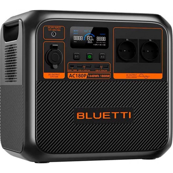 Зарядна станція Bluetti AC180P, 1440Wh, 1800W, LiFePO4_EU