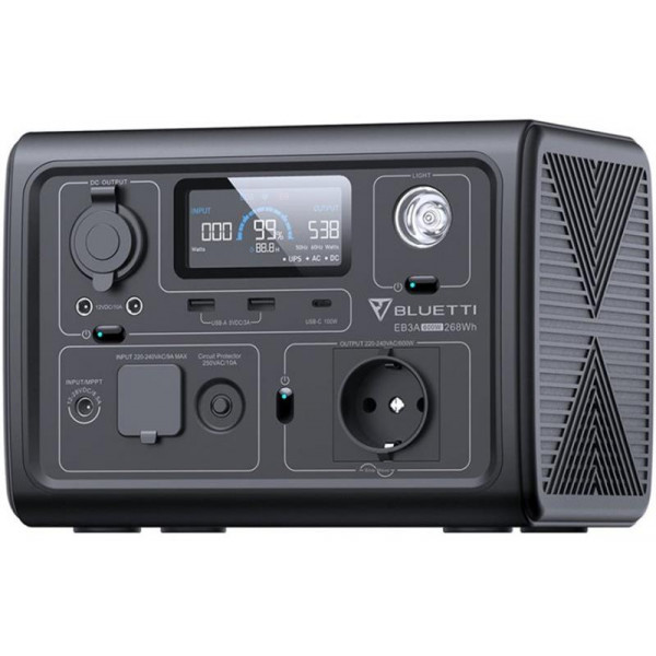 Зарядна станція Bluetti EB3A, 268.8Wh, 600W, LiFePO4_EU