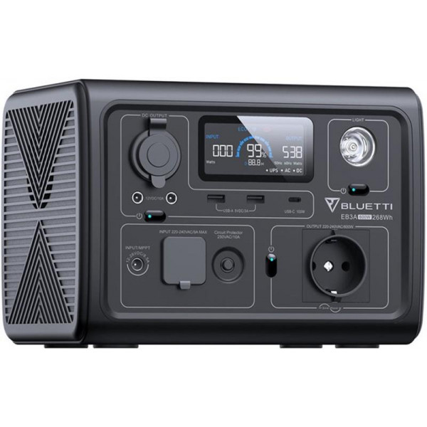 Зарядна станція Bluetti EB3A, 268.8Wh, 600W, LiFePO4_EU