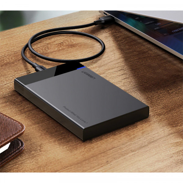 Зовнішня кишеня Ugreen для 2.5" HDD/SSD USB 3.1 US221 Black (50743)