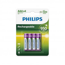 Акумулятор Philips AAA/HR03 Ni-MH 950 mAh BL 4шт