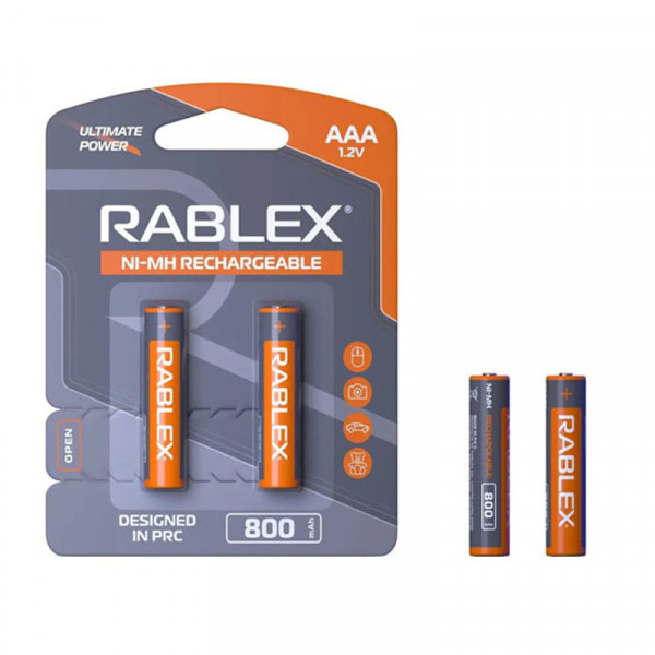 Акумулятор Rablex AAA (R03) 800mAh 2 шт.