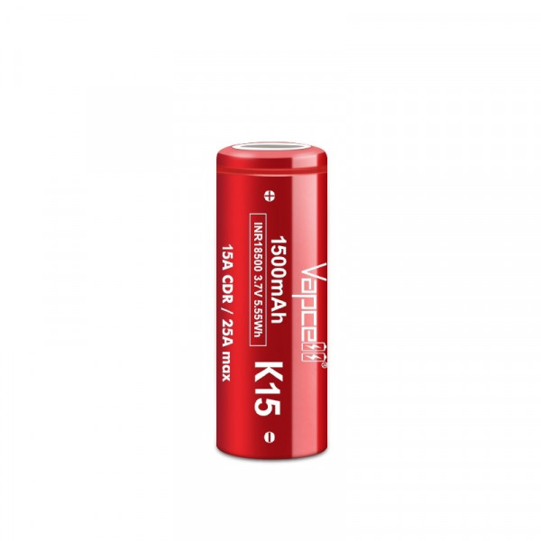 Акумулятор Vapcell 18500 K15 Li-Ion 1500mAh 1шт