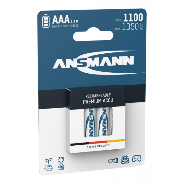 Акумулятори Ansmann AAA/HR03 NI-MH 1100 mAh BL 4 шт