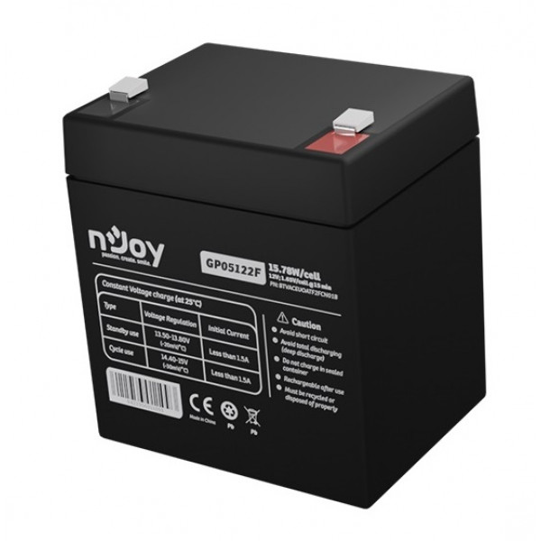 Акумуляторна батарея Njoy GP05122F 12V 5AH (BTVACEUOBTO2FCW01B) AGM