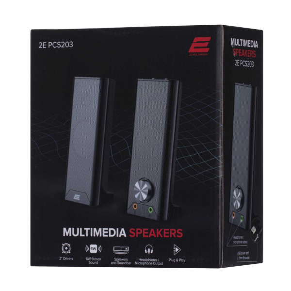 Акустична система 2E PCS203 Black (2E-PCS203BK)