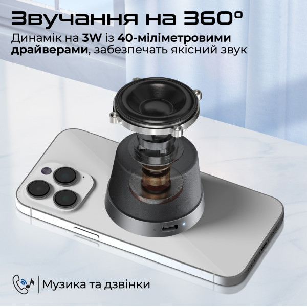Акустична система Promate Punch 3W Black
