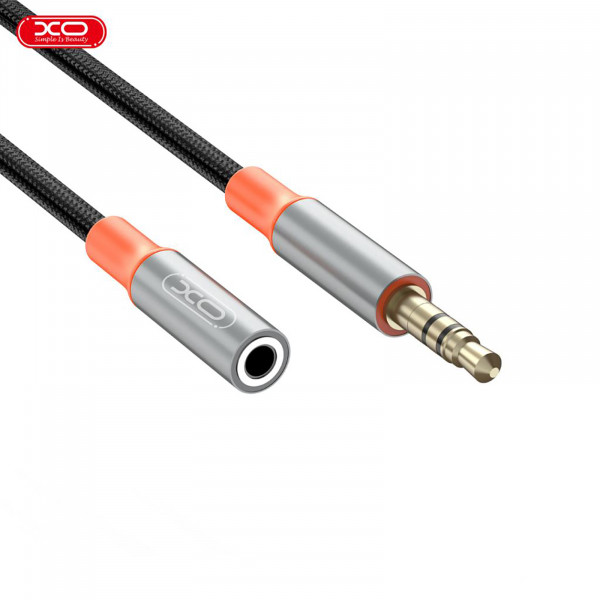 Аудио-кабель XO AUX 3.5 мм - AUX 3.5 мм 1 м Black (NB-R269A.black)