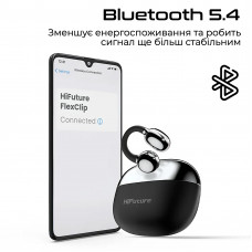 Bluetooth-гарнітура HiFuture Flexclip Black