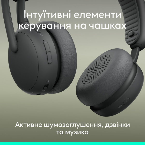 Bluetooth-гарнітура Logitech Zone Wireless 2 ES Graphite (981-001503)